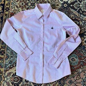 Brooks Brothers Light Pink Striped Shirt like new